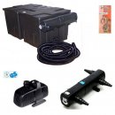 Bio-Teichfilter Set bis 60.000L mit UV-C  36Watt u Aquaforte M-8.500 Pumpe