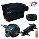 Bio-Teichfilter Kammerfilter Komplett Set bis 20.000L mit UV-C 24W  u Pumpe  O-4.600