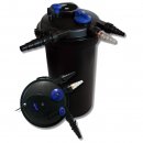 Teich-Druckfilter mit UVC 18 Watt Rcksplbar fr Teiche bis 30000L