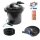 Teich-Druckfilter Komplettset 8.000L mit UV-C11w und Aquaf ECO-6.000L/H Pumpe